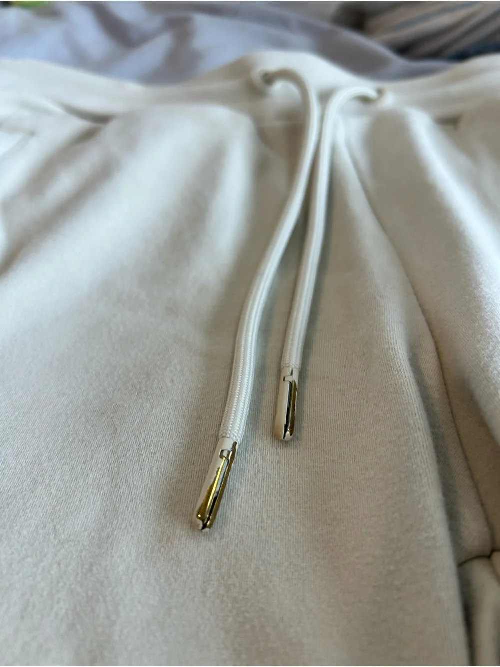 Alphalete Cream Drawstring Athletic Shorts